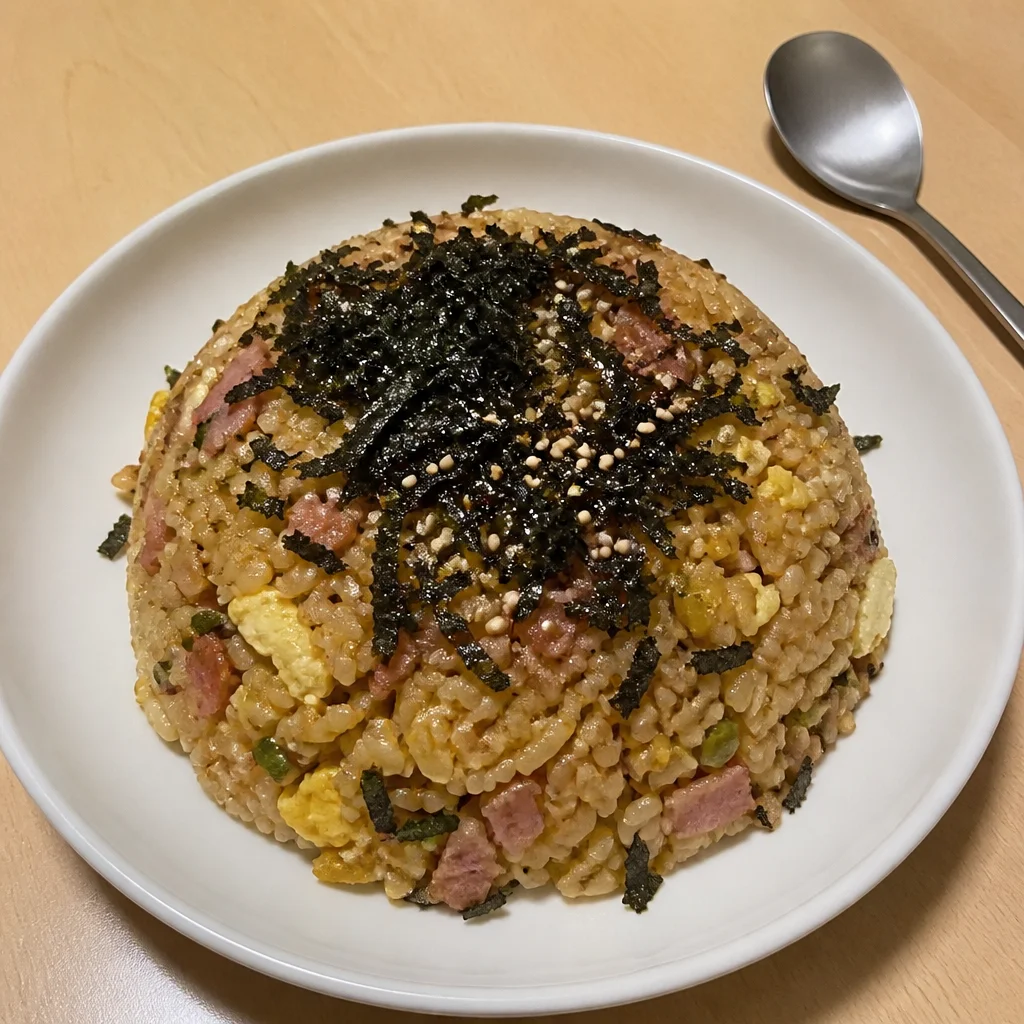 10分ベーコンエッグチャーハン | レシピオ