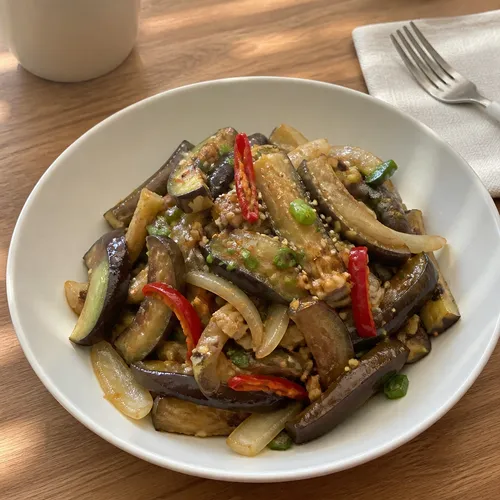 ナスの炒め物（おかず）
