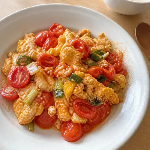 한 끼로 든든한 다이어트 토마토 계란 볶음(방울토마토 달걀 볶음)