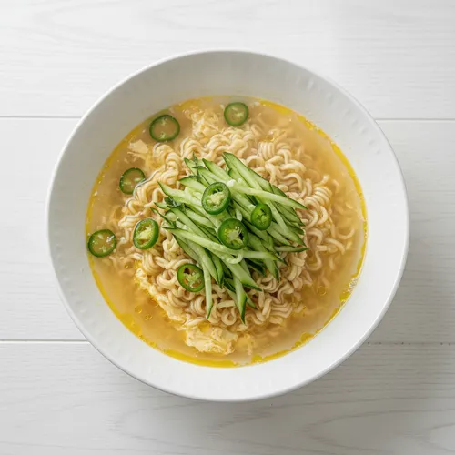 エゴマ油のきゅうりラーメン