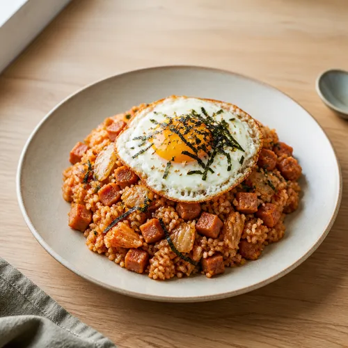 5分で完成！スパムキムチチャーハン