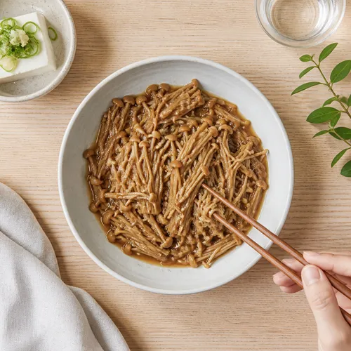 えのきだけの煮物（ナメタケ）
