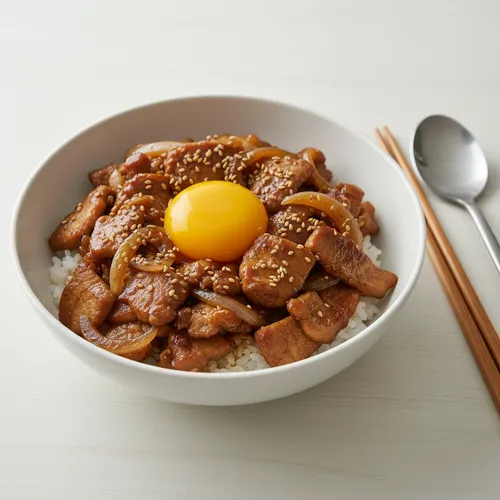 豚肉のっけご飯