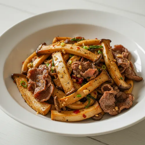 麺なしチャドルバギエリンギパスタ