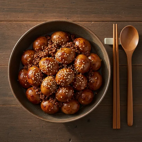 ソボル うずらの卵の煮物