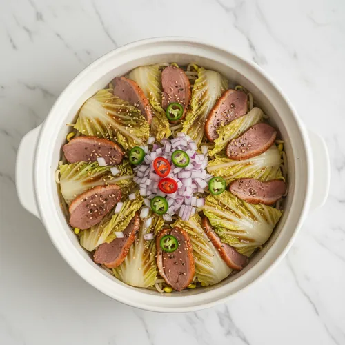 오리고기 배추 찜