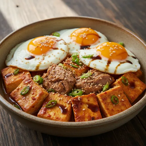 참치 계란 두부조림