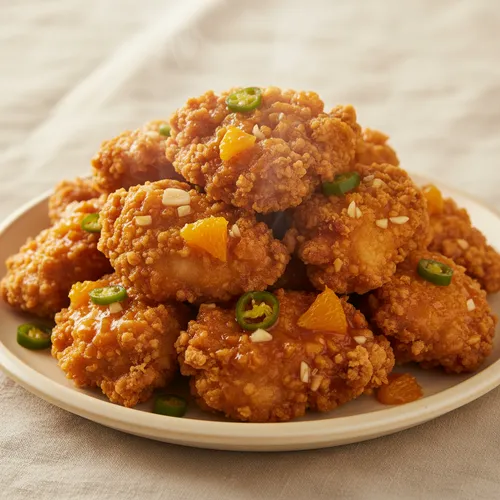 빠삭한 오렌지 치킨