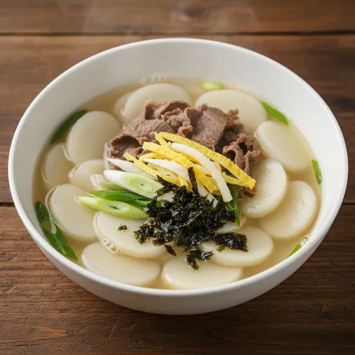 담백 소고기 떡국