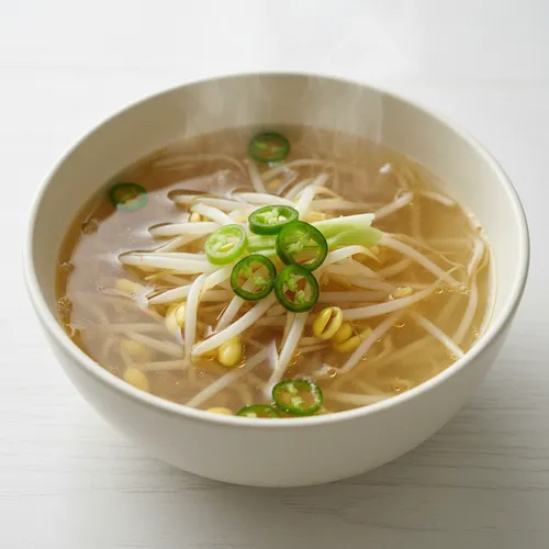 超超超簡単！豆もやしスープ 💛