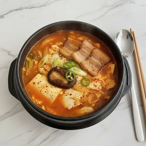 삼겹살 순두부찌개