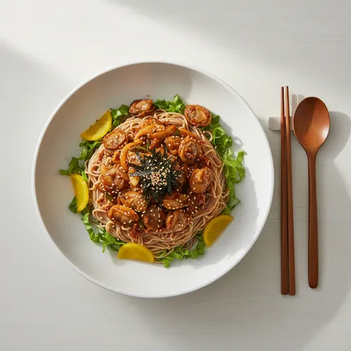 바지락 꼬막장 막국수