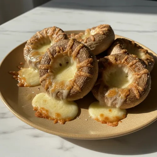 チーズを詰めたエリンギ