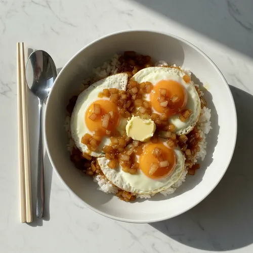 カンプンギーバター卵のっけご飯
