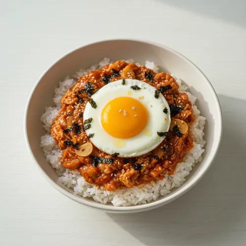 電子レンジキムチツナカップライス