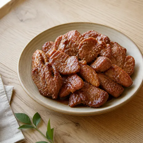 もちもちで絶品！豚肩ロースのカルビ風照り焼き