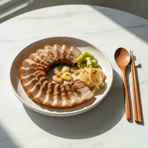 ムスブン スユク（水なし豚肉の蒸し煮）