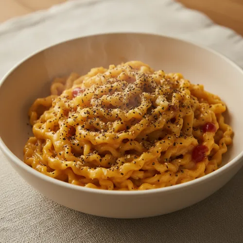 リュ・スヨンのワンパン ペッパーチーズパスタ