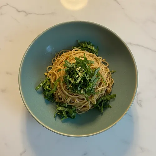 チャムナムル冷製パスタ