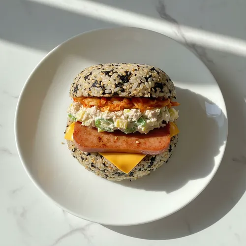 ハムチーズおにぎりバーガー