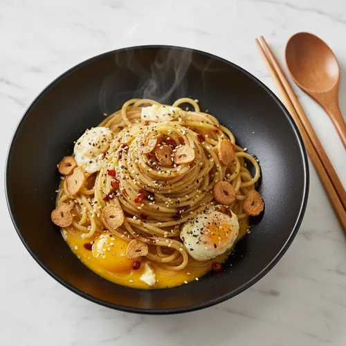 醤油卵パスタ