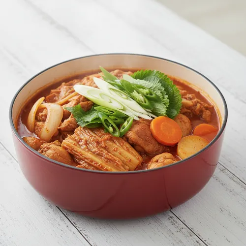 熟成キムチと鶏肉の炒め煮