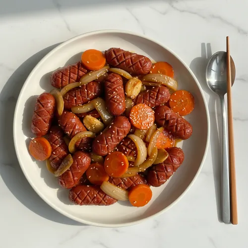 簡単ソーセージ野菜炒め