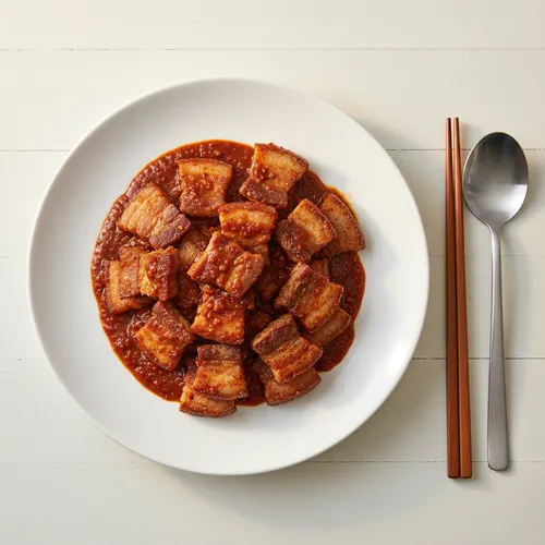 豚バラ肉のコチュジャンソース