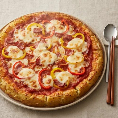 노밀가루 감자 피자