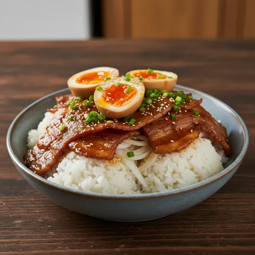 余ったスユク活用チャーシュー丼