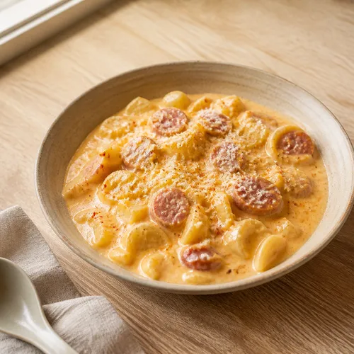 とろっとクリームすいとんパスタ