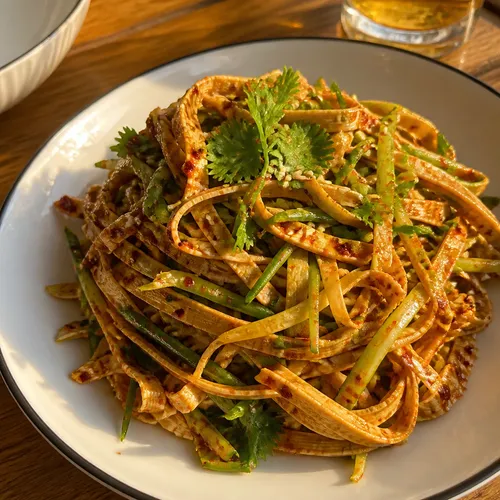 중독성 강한 양꼬치집 스타일 건두부무침
