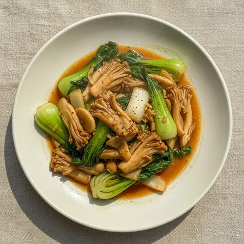 エリンギとチンゲン菜の炒め物