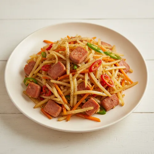 スパムじゃがいも炒め