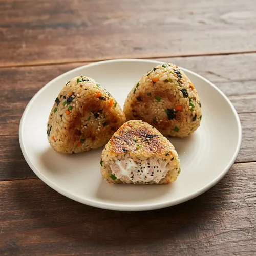 イワシとツナの焼きおにぎり
