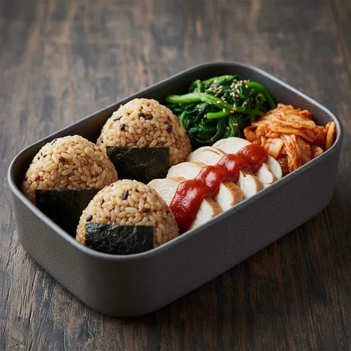 貧乏サラリーマンの超簡単玄米おにぎり弁当