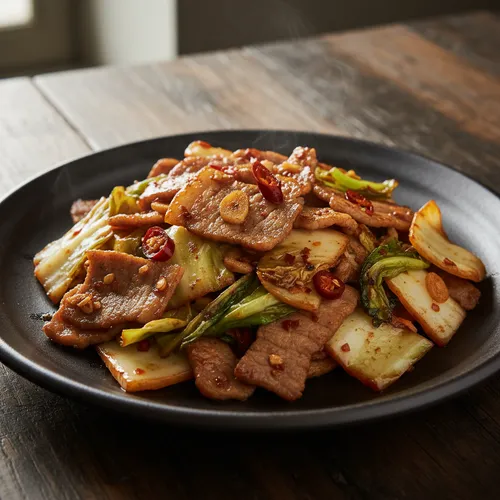 ミニ白菜と豚バラ肉の炒め物