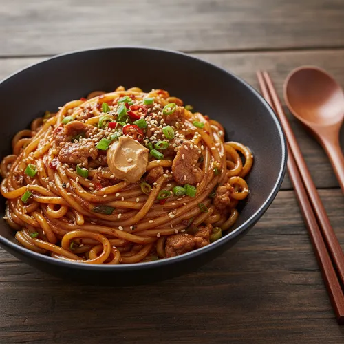 ピーナッツバタービビン麺