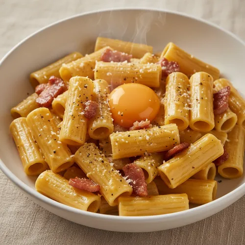本格イタリア風リガトーニカルボナーラ