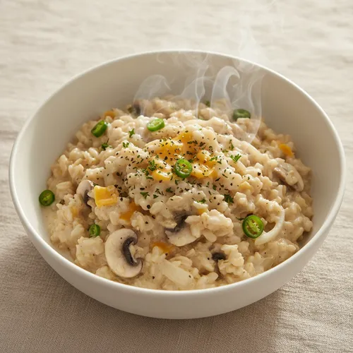 電子レンジで作るクリームリゾット