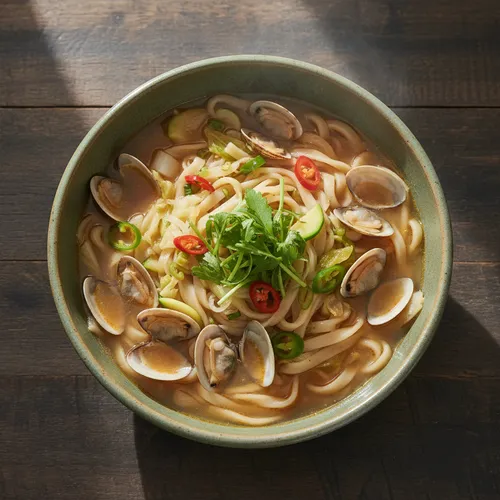 ダンジョクカルグクス（あさり入り韓国風うどん）