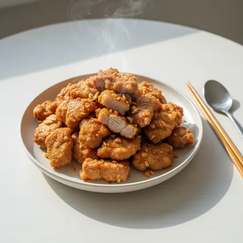 中華風天ぷらガーリック肉揚げ