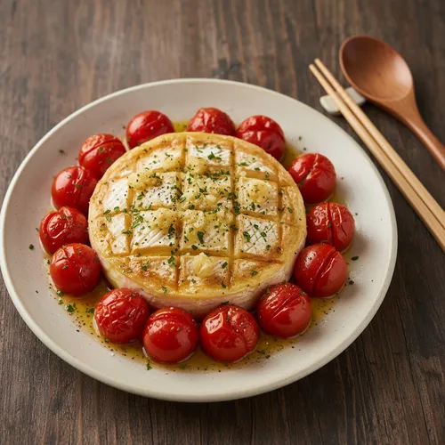 ミニトマトとブリーチーズのオーブン焼き