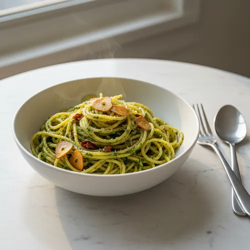 バジルペーストパスタ