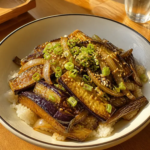 最も華やかな1000ウォンなすのっけご飯