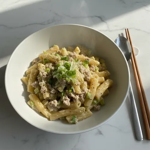 ワンパン ホワイトラグ パスタ