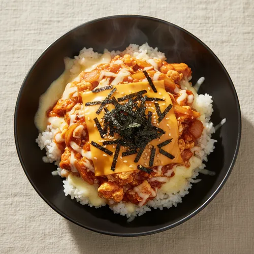 초간단 불닭 치즈밥