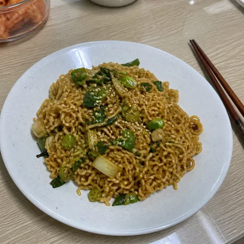 超簡単！長ねぎ炒めラーメン