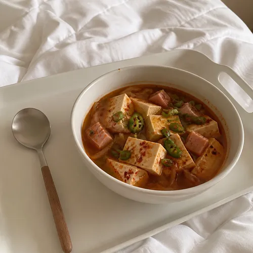 電子レンジ5分 豆腐チゲ