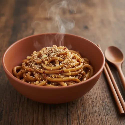 超簡単ピーナッツバターうどん